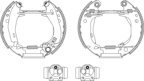 Mintex MSP042 - Brake Shoe Set www.autospares.lv