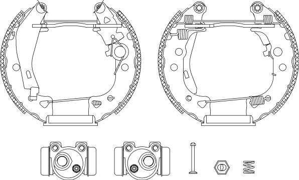 Mintex MSP006 - Bremžu loku komplekts www.autospares.lv