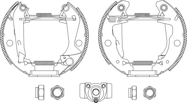 Mintex MSP014 - Bremžu loku komplekts www.autospares.lv