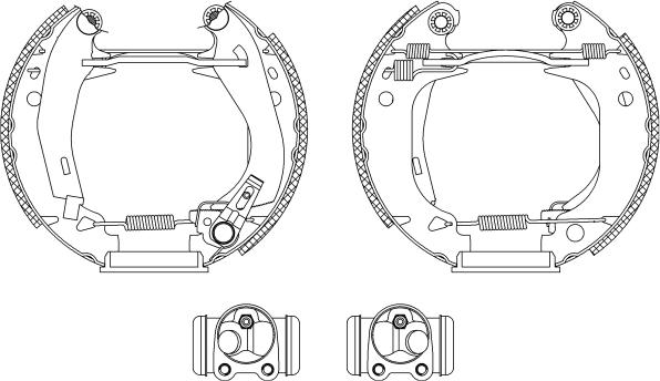 Mintex MSP033 - Brake Shoe Set www.autospares.lv