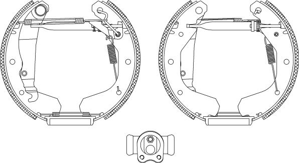 Mintex MSP027 - Bremžu loku komplekts www.autospares.lv