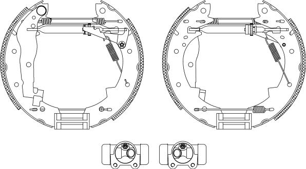 Mintex MSP071 - Brake Shoe Set www.autospares.lv