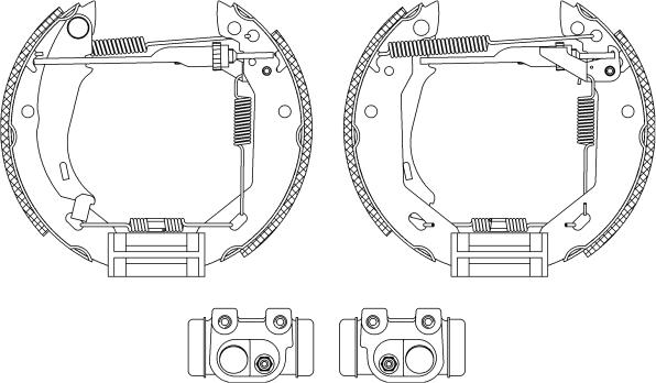 Mintex MSP073 - Bremžu loku komplekts www.autospares.lv