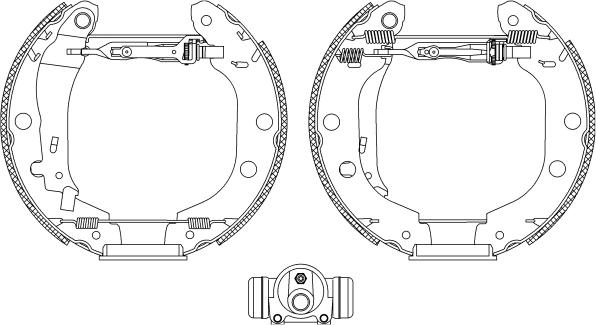 Mintex MSP198 - Bremžu loku komplekts www.autospares.lv