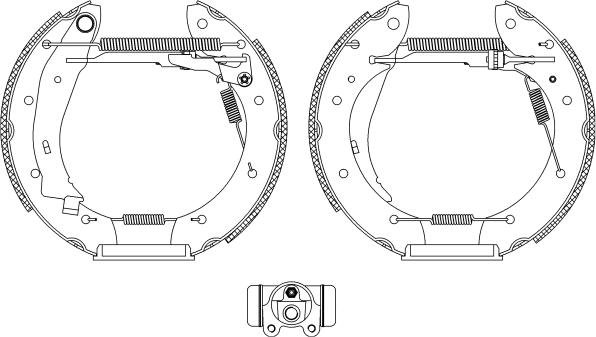 Mintex MSP144 - Brake Shoe Set www.autospares.lv