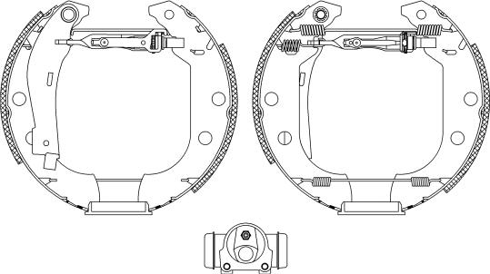 Mintex MSP180 - Bremžu loku komplekts www.autospares.lv