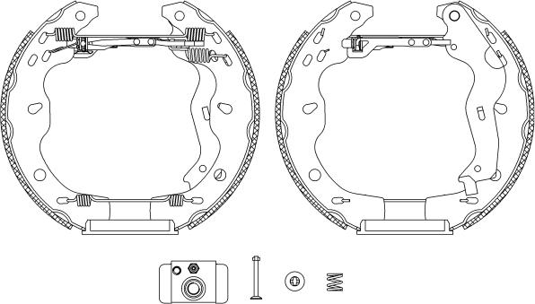 Mintex MSP334 - Bremžu loku komplekts www.autospares.lv