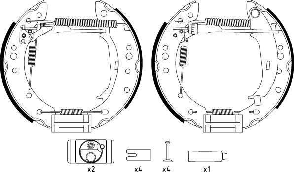 Mintex MSP335 - Bremžu loku komplekts www.autospares.lv