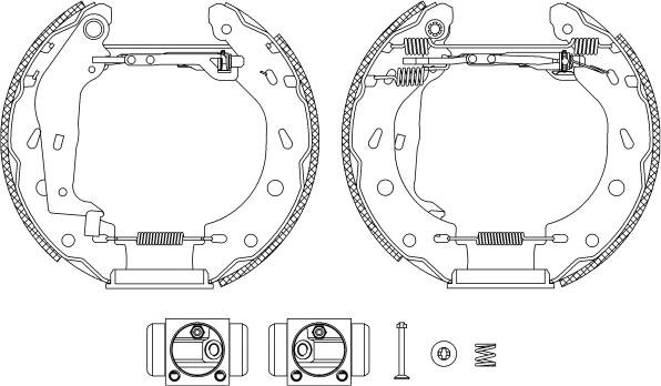 Mintex MSP332 - Комплект тормозных колодок, барабанные www.autospares.lv