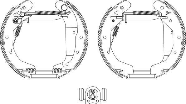 Mintex MSP325 - Bremžu loku komplekts www.autospares.lv