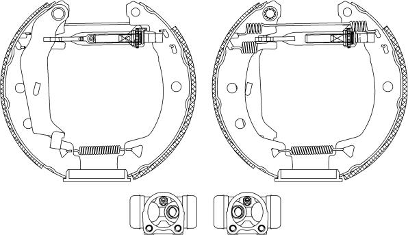 Mintex MSP292 - Bremžu loku komplekts www.autospares.lv