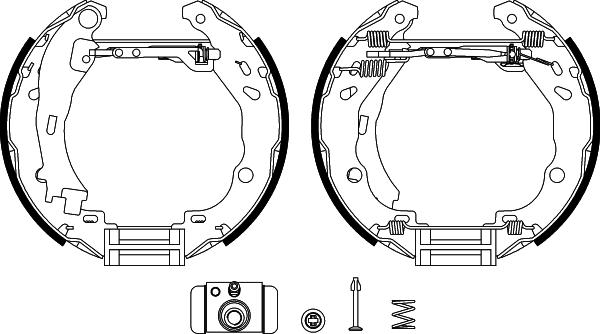 Mintex MSP245 - Brake Shoe Set www.autospares.lv