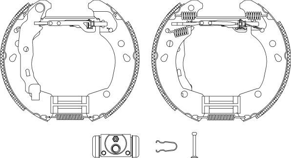 Mintex MSP235 - Bremžu loku komplekts www.autospares.lv