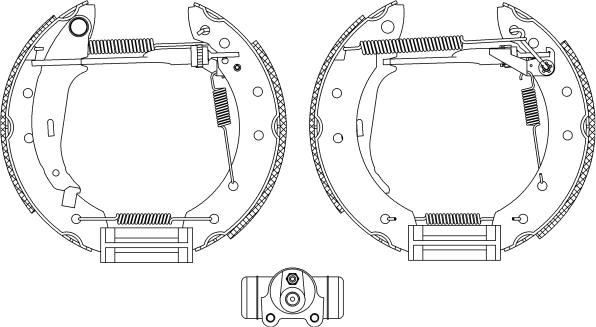 Mintex MSP227 - Brake Shoe Set www.autospares.lv