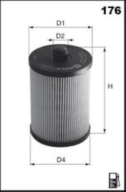 MISFAT F163 - Fuel filter www.autospares.lv