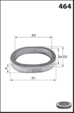 MISFAT R1206 - Gaisa filtrs www.autospares.lv