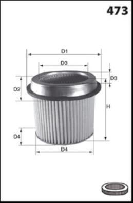 MISFAT R1204 - Gaisa filtrs www.autospares.lv