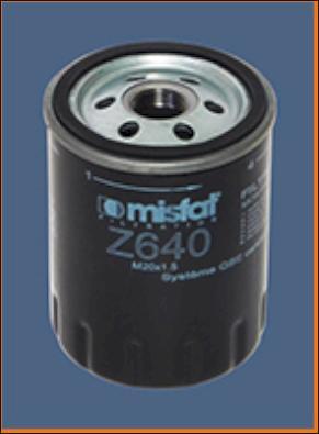 MISFAT Z640 - Eļļas filtrs www.autospares.lv