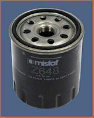 MISFAT Z648 - Oil Filter www.autospares.lv