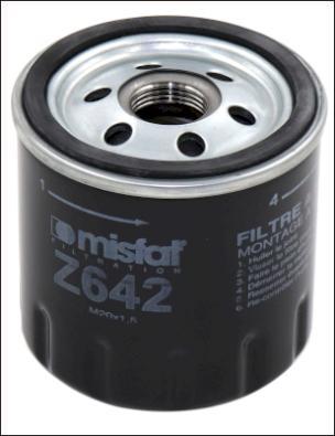 MISFAT Z642 - Oil Filter www.autospares.lv