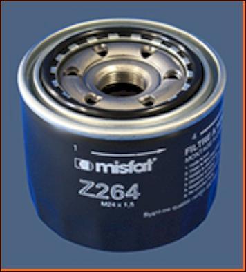 MISFAT Z264 - Eļļas filtrs autospares.lv