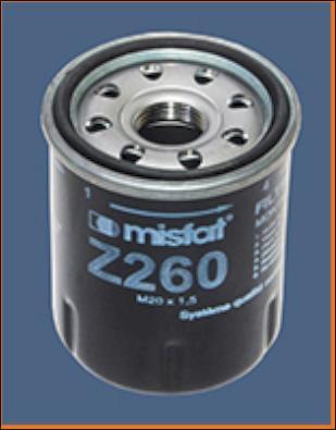 MISFAT Z260 - Oil Filter www.autospares.lv