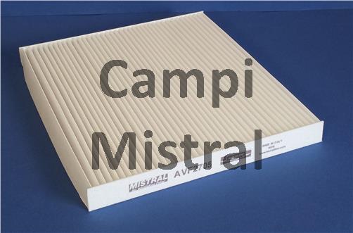 Mistral Filter AVF2705 - Filtrs, Salona telpas gaiss www.autospares.lv