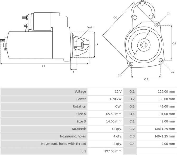 Mitsubishi M0T22473 - Стартер www.autospares.lv