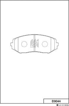 MK Kashiyama D9044 - Bremžu uzliku kompl., Disku bremzes www.autospares.lv