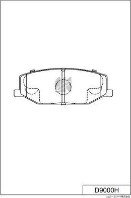 MK Kashiyama D9000H - Bremžu uzliku kompl., Disku bremzes www.autospares.lv