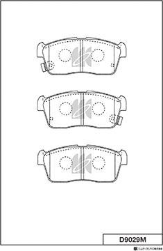 MK Kashiyama D9029M - Bremžu uzliku kompl., Disku bremzes www.autospares.lv