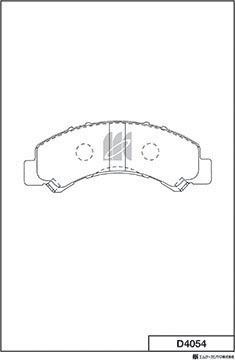 MK Kashiyama D4054 - Bremžu uzliku kompl., Disku bremzes www.autospares.lv