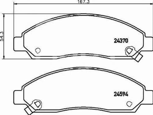 MK Kashiyama D4055M - Bremžu uzliku kompl., Disku bremzes www.autospares.lv