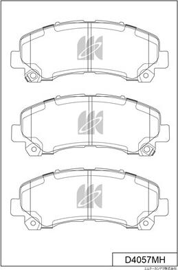 MK Kashiyama D4057MH - Bremžu uzliku kompl., Disku bremzes www.autospares.lv