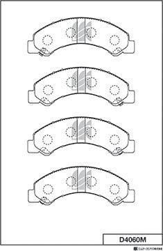 MK Kashiyama D4060M - Bremžu uzliku kompl., Disku bremzes www.autospares.lv