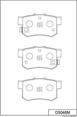 MK Kashiyama D5046M - Bremžu uzliku kompl., Disku bremzes www.autospares.lv