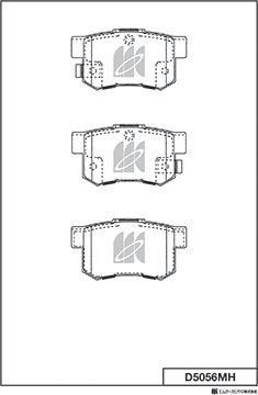 MK Kashiyama D5056MH - Bremžu uzliku kompl., Disku bremzes autospares.lv