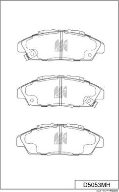 MK Kashiyama D5053MH - Bremžu uzliku kompl., Disku bremzes www.autospares.lv