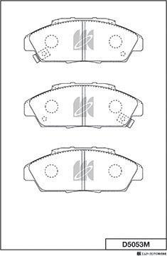 MK Kashiyama D5053M - Bremžu uzliku kompl., Disku bremzes www.autospares.lv