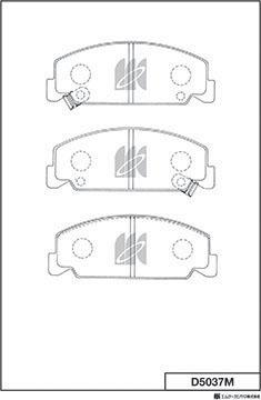 MK Kashiyama D5037M - Bremžu uzliku kompl., Disku bremzes www.autospares.lv