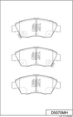 MK Kashiyama D5070MH - Bremžu uzliku kompl., Disku bremzes www.autospares.lv