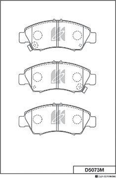 MK Kashiyama D5073M - Bremžu uzliku kompl., Disku bremzes www.autospares.lv