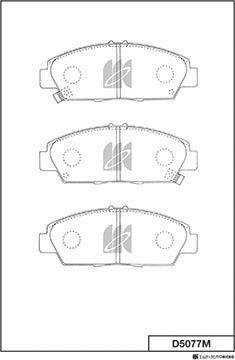 MK Kashiyama D5077M - Bremžu uzliku kompl., Disku bremzes www.autospares.lv