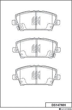 MK Kashiyama D5147MH - Bremžu uzliku kompl., Disku bremzes www.autospares.lv