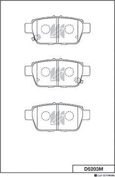 MK Kashiyama D5203M - Bremžu uzliku kompl., Disku bremzes www.autospares.lv