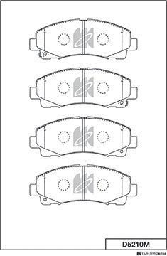 MK Kashiyama D5210M - Bremžu uzliku kompl., Disku bremzes www.autospares.lv