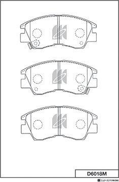 MK Kashiyama D6018M - Bremžu uzliku kompl., Disku bremzes www.autospares.lv