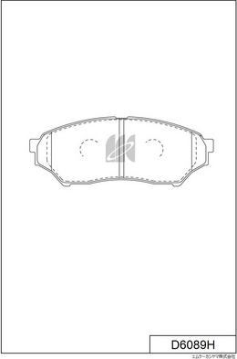 MK Kashiyama D6089H - Bremžu uzliku kompl., Disku bremzes www.autospares.lv