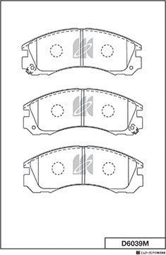 MK Kashiyama D6039M - Bremžu uzliku kompl., Disku bremzes www.autospares.lv