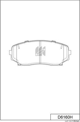 MK Kashiyama D6160H - Bremžu uzliku kompl., Disku bremzes www.autospares.lv